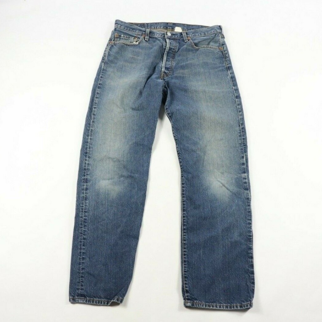 Vintage Levi's 501 Button Fly Straight Leg Jeans